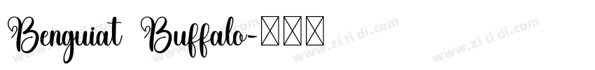 Benguiat Buffalo字体转换